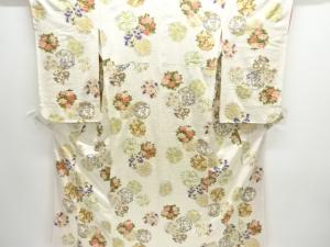 花丸文様小紋着物(重ね衿付き)